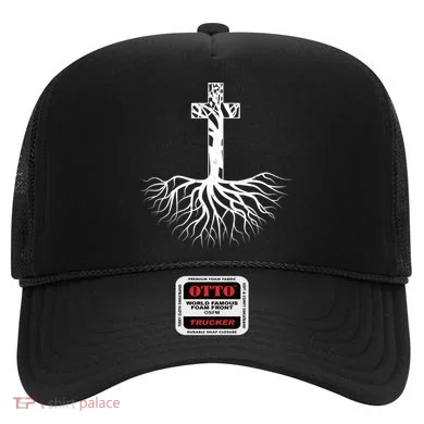 Tree Root Christian Cross Hat