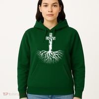Tree Root Christian Cross Hoodie thumb 5