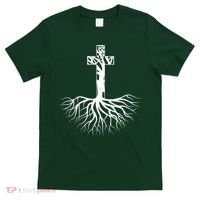 Tree Root Christian Cross T-Shirt thumb 0