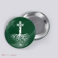 Tree Root Christian Cross Button thumb 0