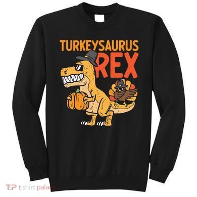 Turkeysaurus Rex Cute Funny Thanksgiving Dinosaur Sweatshirt