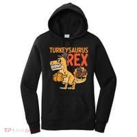 Turkeysaurus Rex Cute Funny Thanksgiving Dinosaur Women's Hoodie thumb 0
