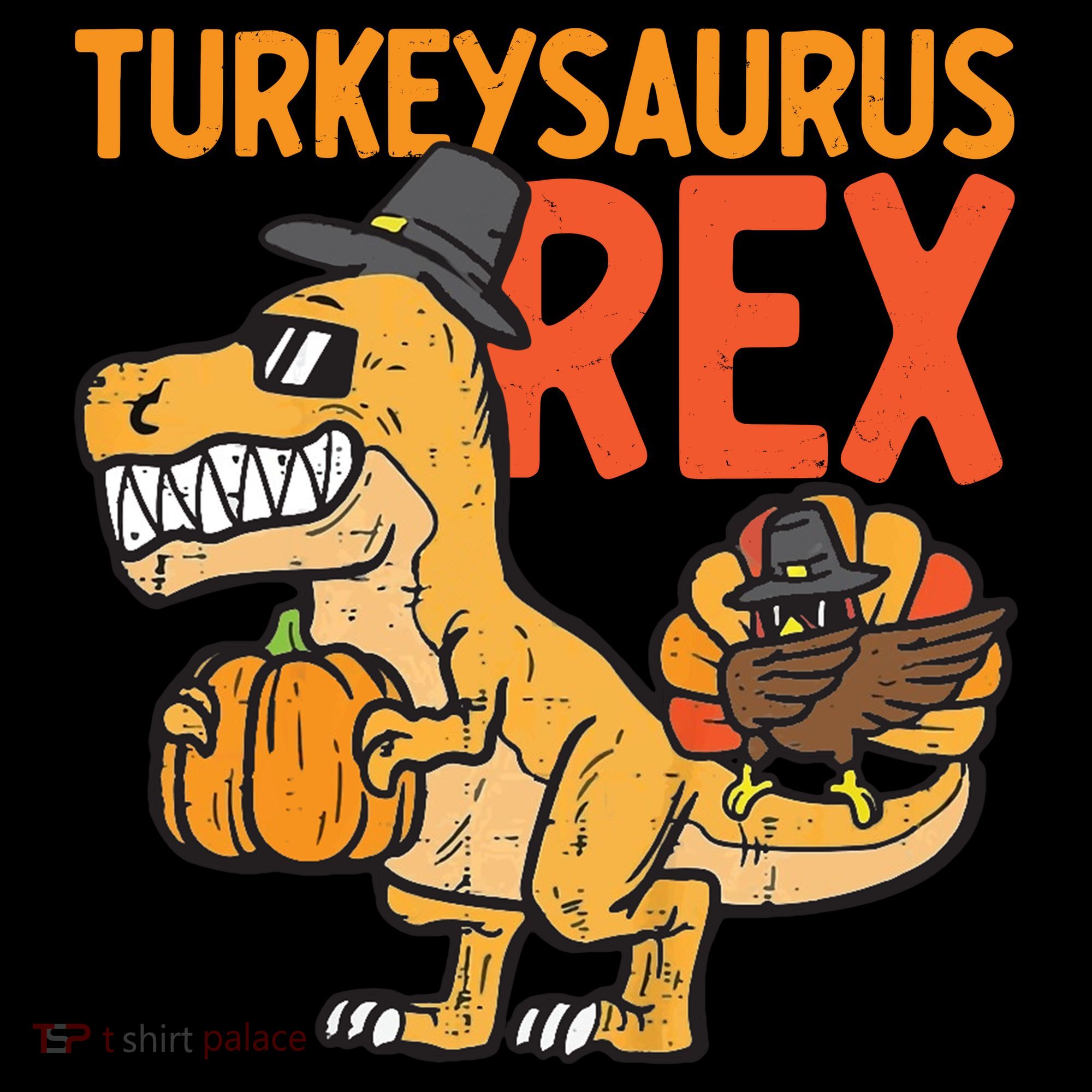 Turkeysaurus Rex Cute Funny Thanksgiving Dinosaur Women's Hoodie
