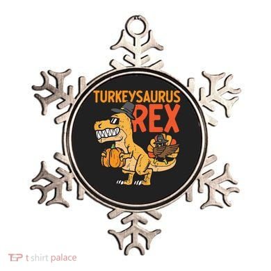 Turkeysaurus Rex Cute Funny Thanksgiving Dinosaur Ornament