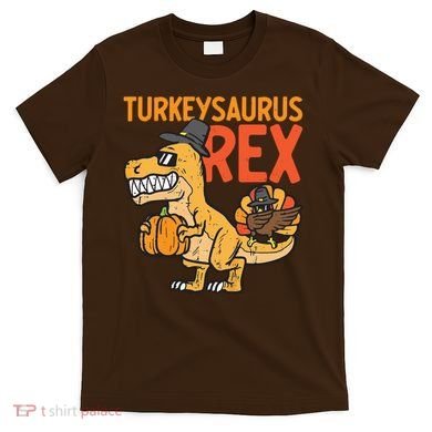 Turkeysaurus Rex Cute Funny Thanksgiving Dinosaur T-Shirt