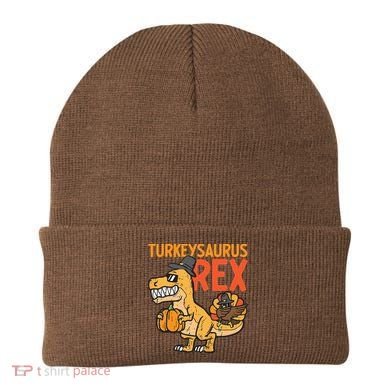 Turkeysaurus Rex Cute Funny Thanksgiving Dinosaur Beanie
