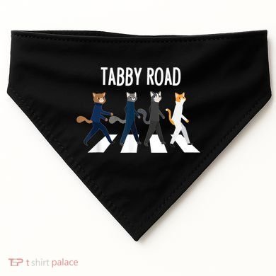 Tabby Road Cats Cat Lover USA-Made Doggie Bandana