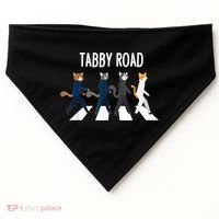 Tabby Road Cats Cat Lover USA-Made Doggie Bandana thumb 0