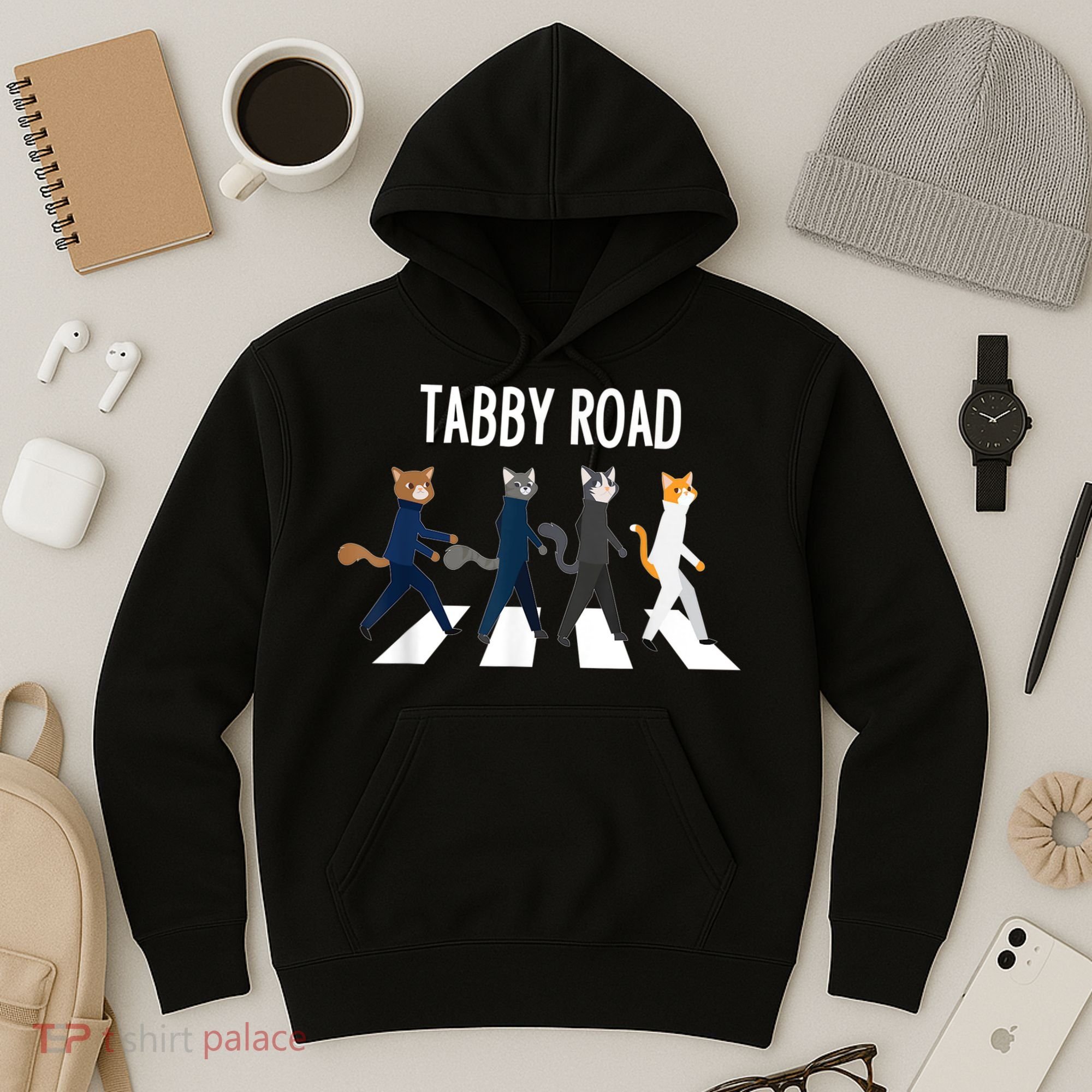 Tabby Road Cats Cat Lover Hoodie