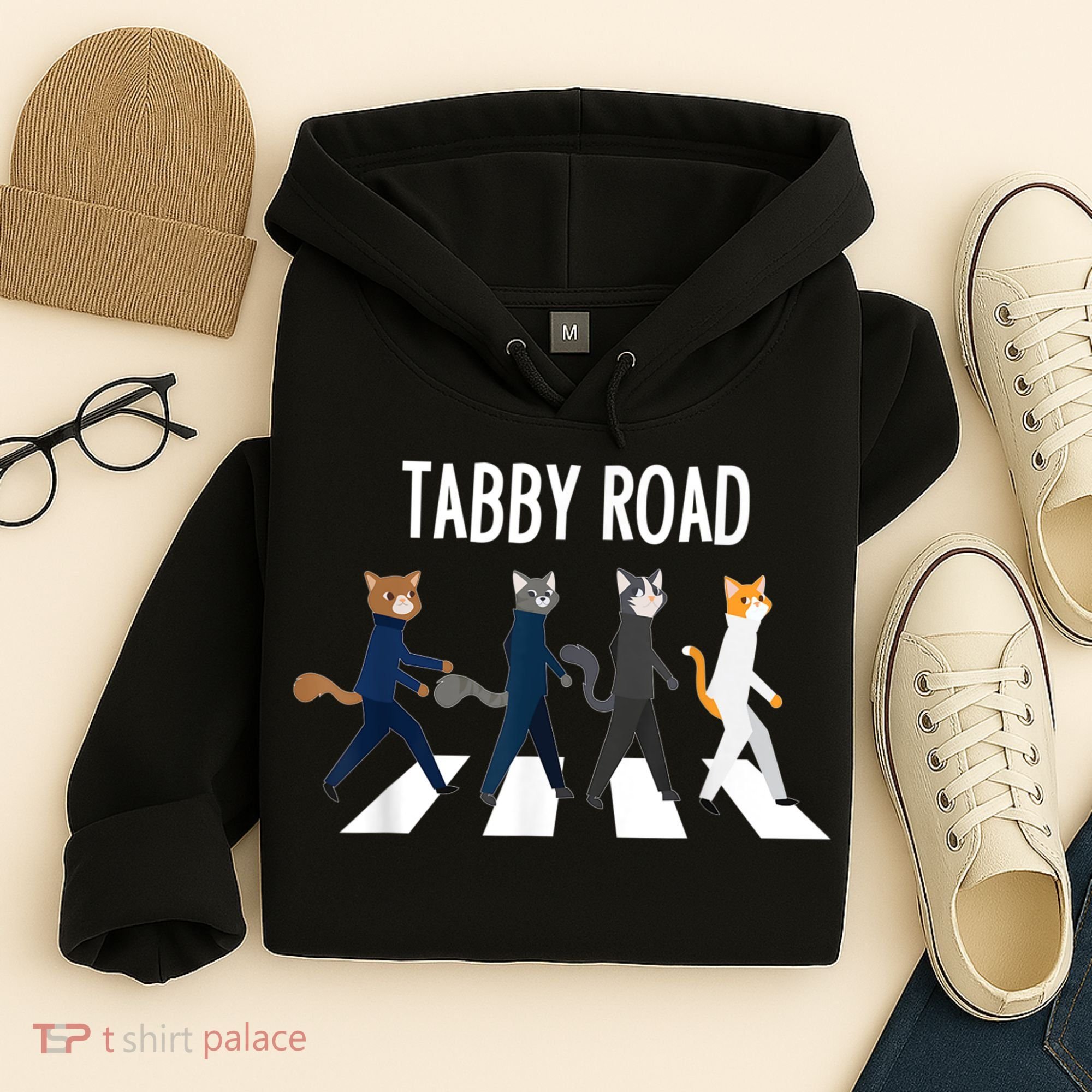 Tabby Road Cats Cat Lover Hoodie