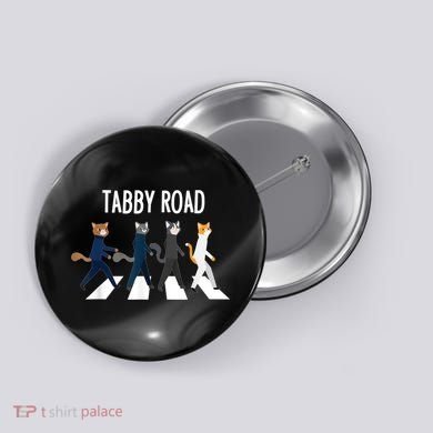 Tabby Road Cats Cat Lover Button