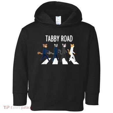 Tabby Road Cats Cat Lover Toddler Hoodie