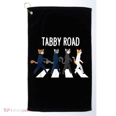 Tabby Road Cats Cat Lover Golf Towel
