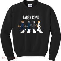 Tabby Road Cats Cat Lover Kids Sweatshirt thumb 0