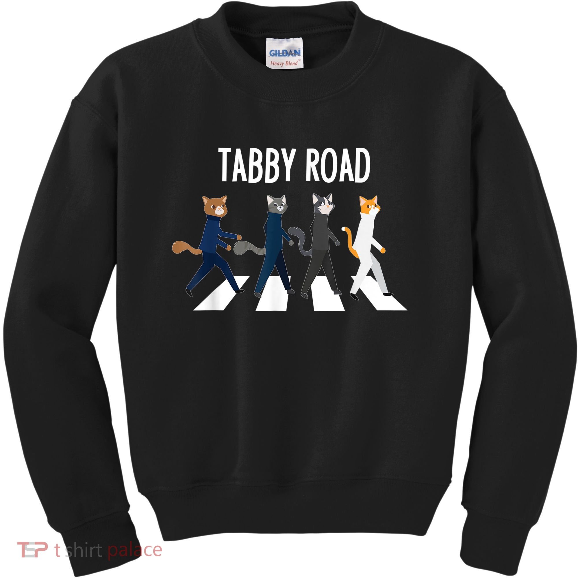 Tabby Road Cats Cat Lover Kids Sweatshirt