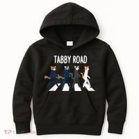 Tabby Road Cats Cat Lover Kids Hoodie thumb 0