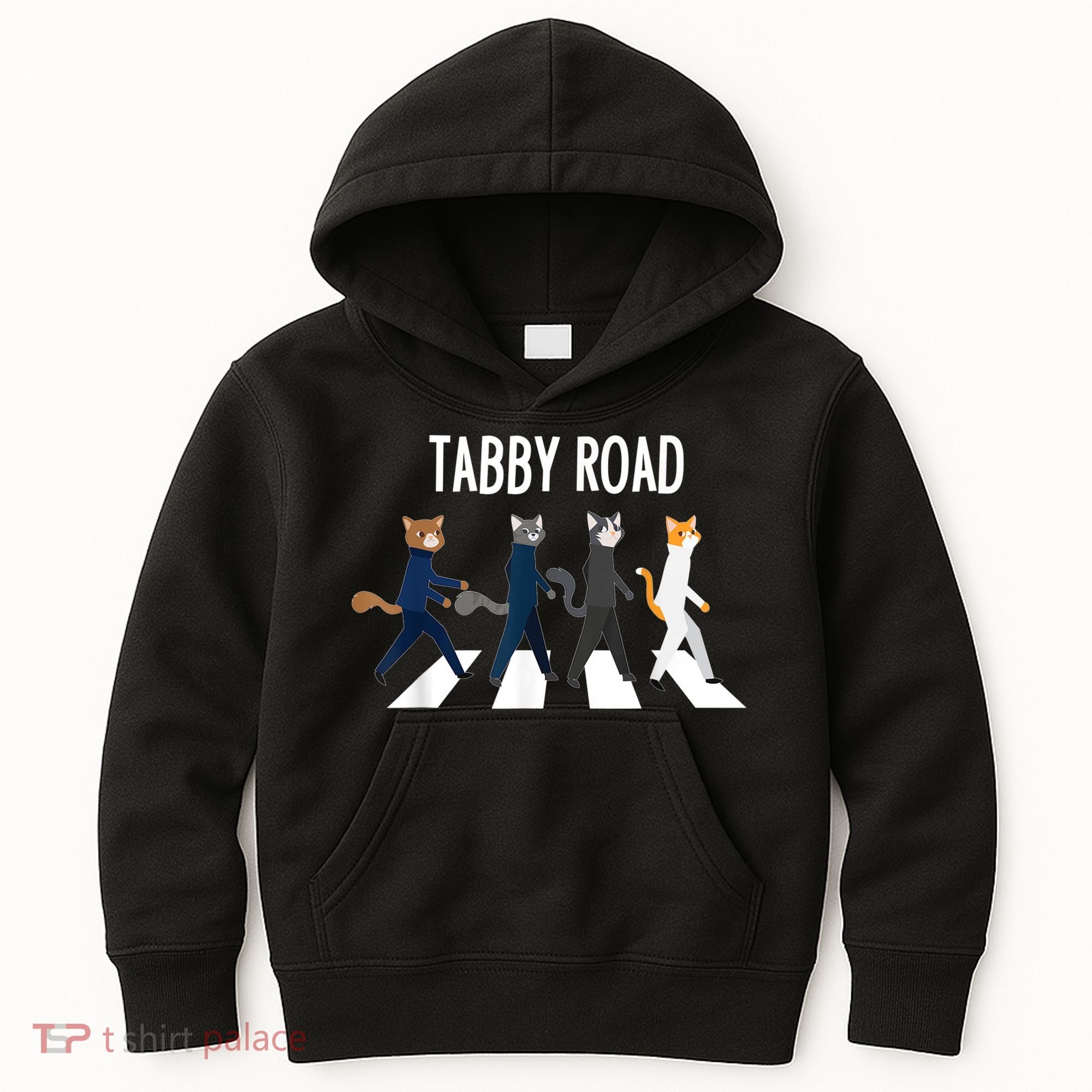 Tabby Road Cats Cat Lover Kids Hoodie