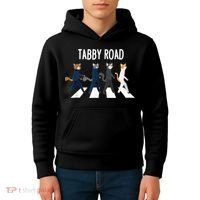 Tabby Road Cats Cat Lover Kids Hoodie thumb 4