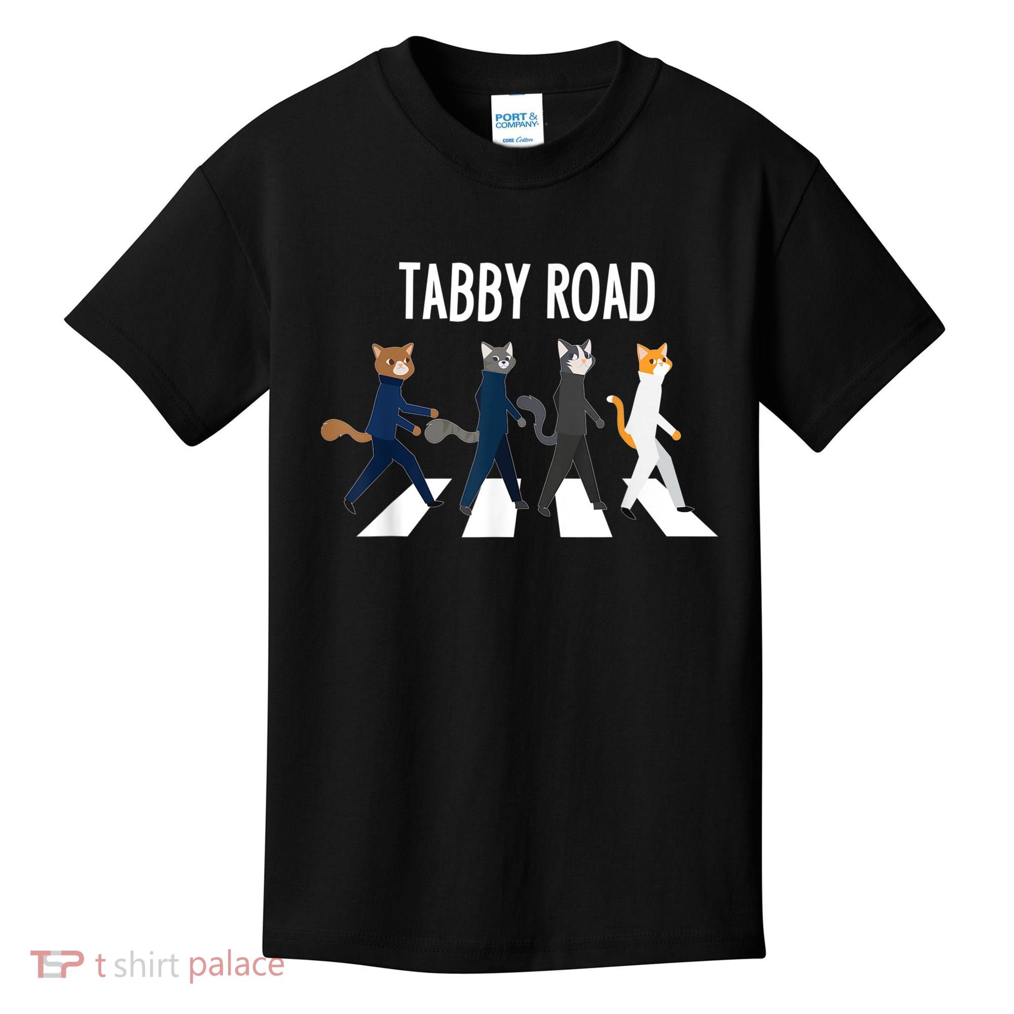 Tabby Road Cats Cat Lover Kids T-Shirt