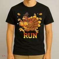 Turkey Run Costume Thanksgiving Running Turkey Trot T-Shirt thumb 3
