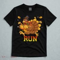 Turkey Run Costume Thanksgiving Running Turkey Trot T-Shirt thumb 5