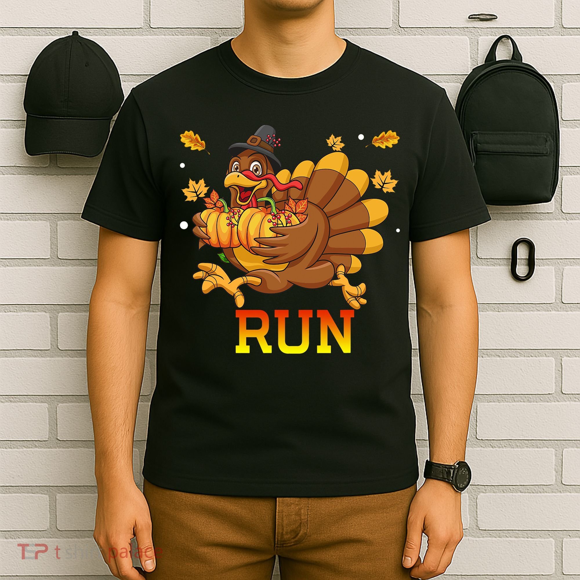 Turkey Run Costume Thanksgiving Running Turkey Trot T-Shirt