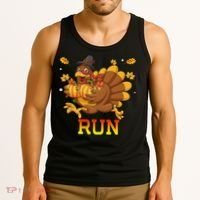 Turkey Run Costume Thanksgiving Running Turkey Trot Tank Top thumb 3