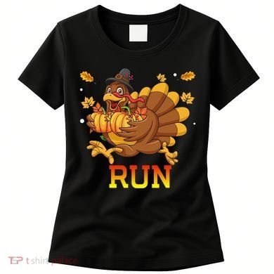 Turkey Run Costume Thanksgiving Running Turkey Trot Women's T-Shirt