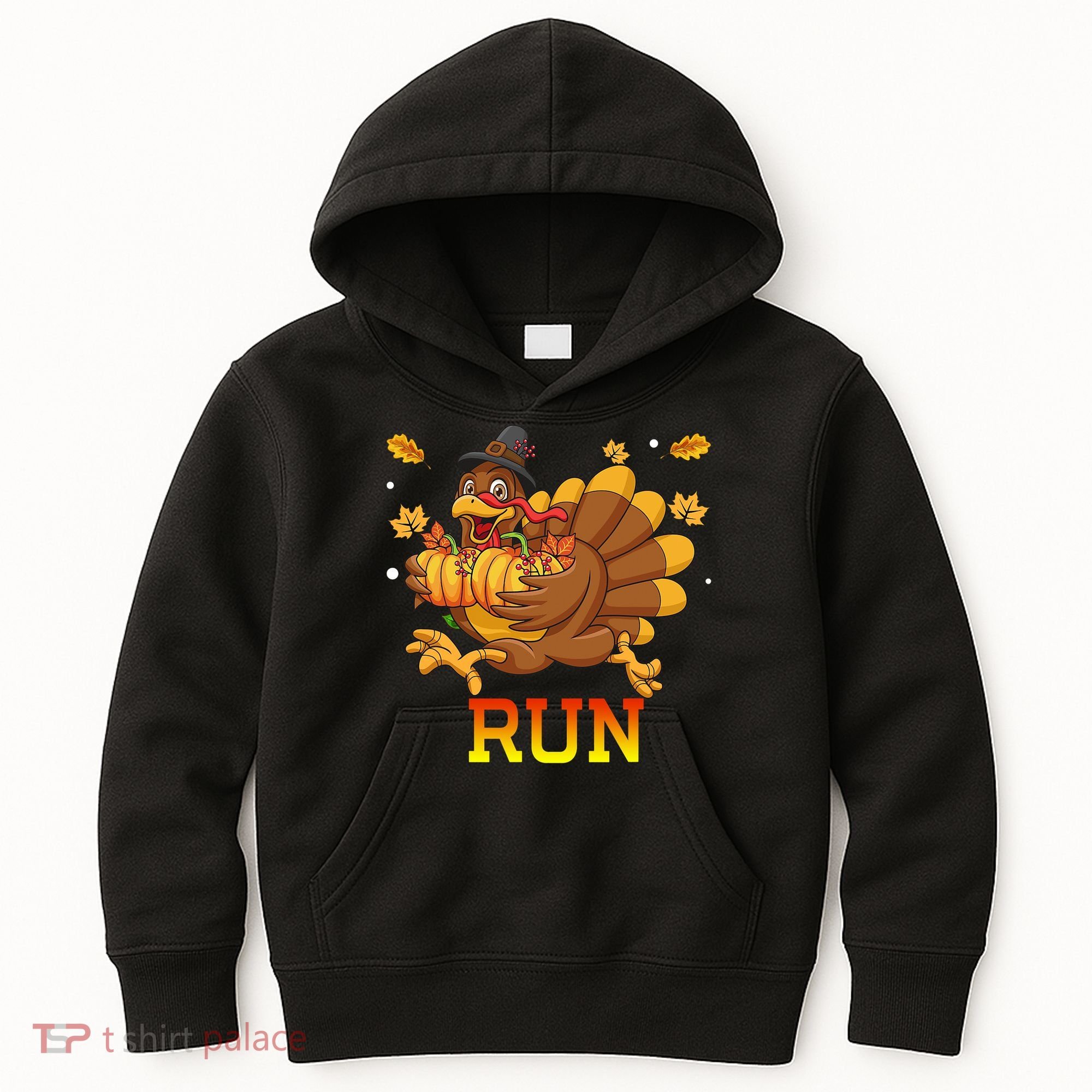 Turkey Run Costume Thanksgiving Running Turkey Trot Kids Hoodie