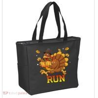 Turkey Run Costume Thanksgiving Running Turkey Trot Tote Bag thumb 2