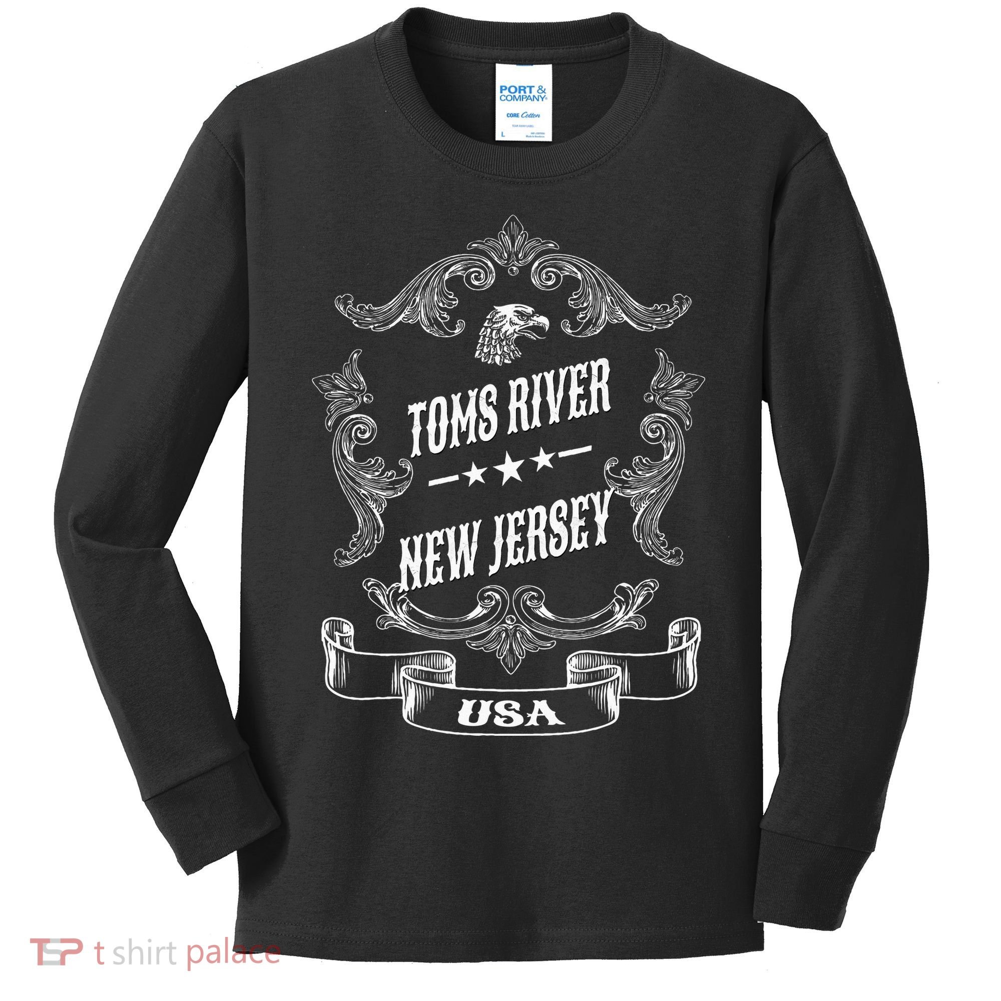 Toms River City New Jersey Kids Long Sleeve Shirt