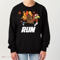 Turkey Run Costume Thanksgiving Running Turkey Trot Women's Sweatshirt thumb 0