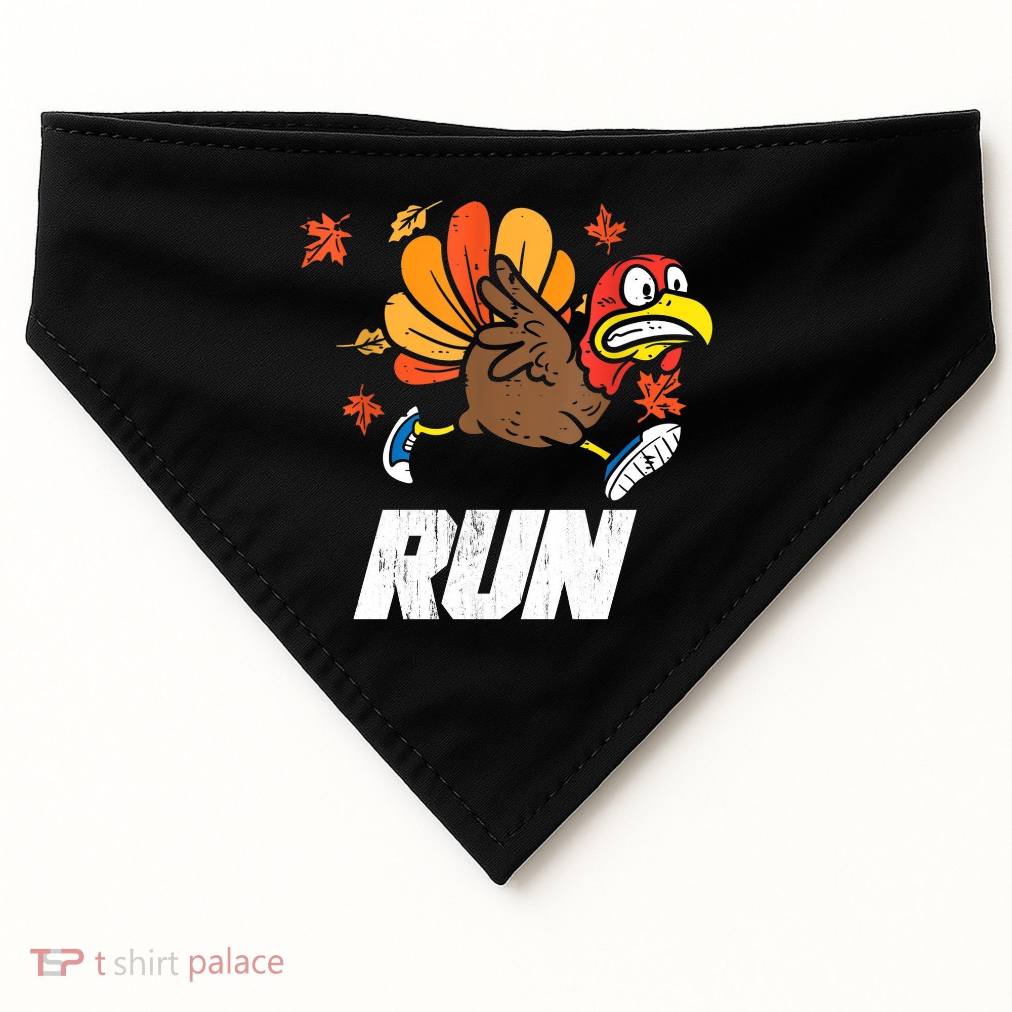 Turkey Run Costume Thanksgiving Running Turkey Trot USA-Made Doggie Bandana