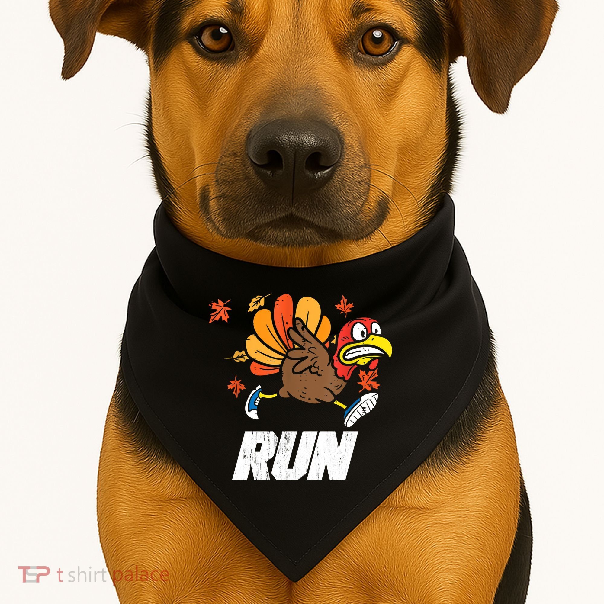 Turkey Run Costume Thanksgiving Running Turkey Trot USA-Made Doggie Bandana