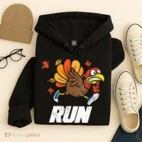 Turkey Run Costume Thanksgiving Running Turkey Trot Hoodie thumb 4