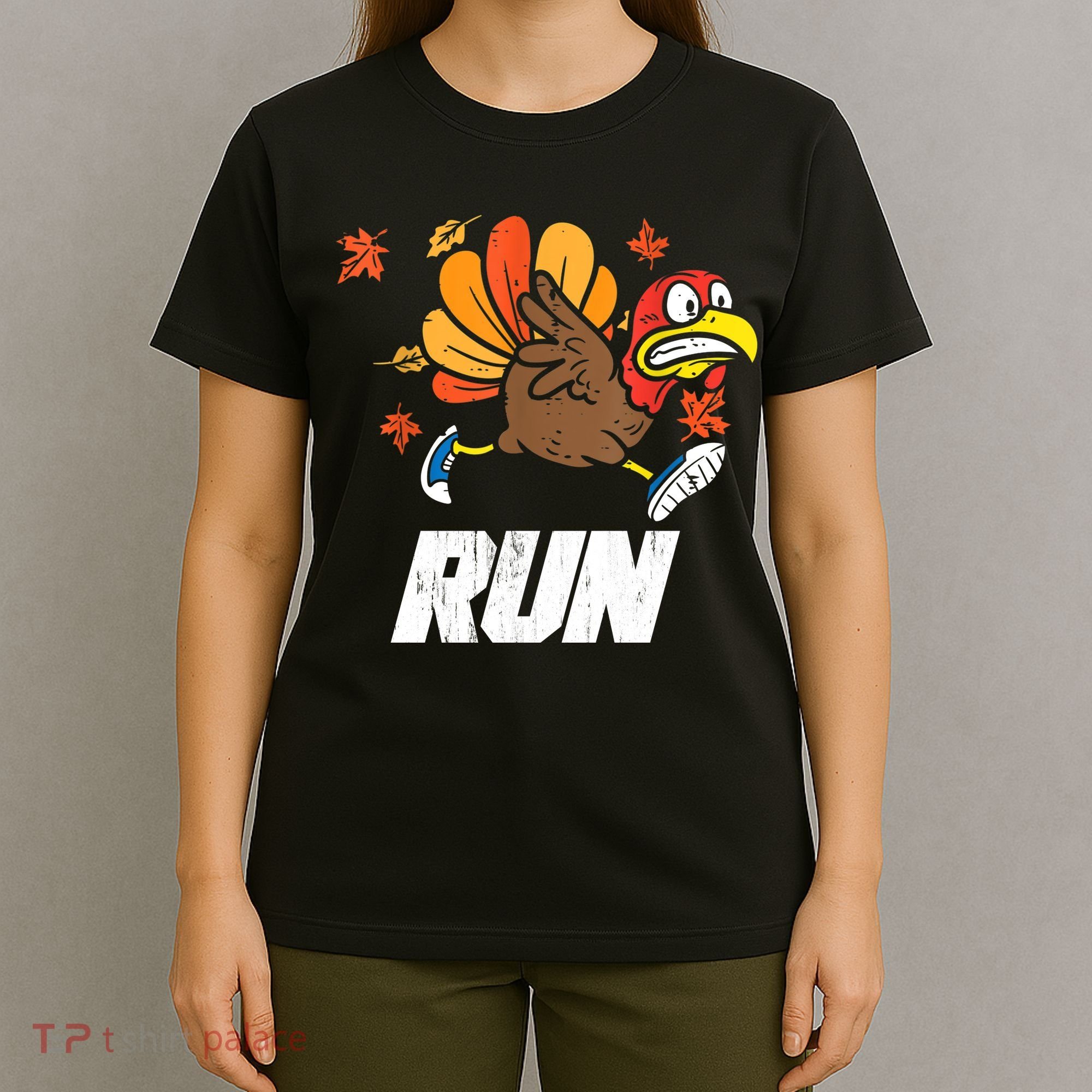 Turkey Run Costume Thanksgiving Running Turkey Trot T-Shirt