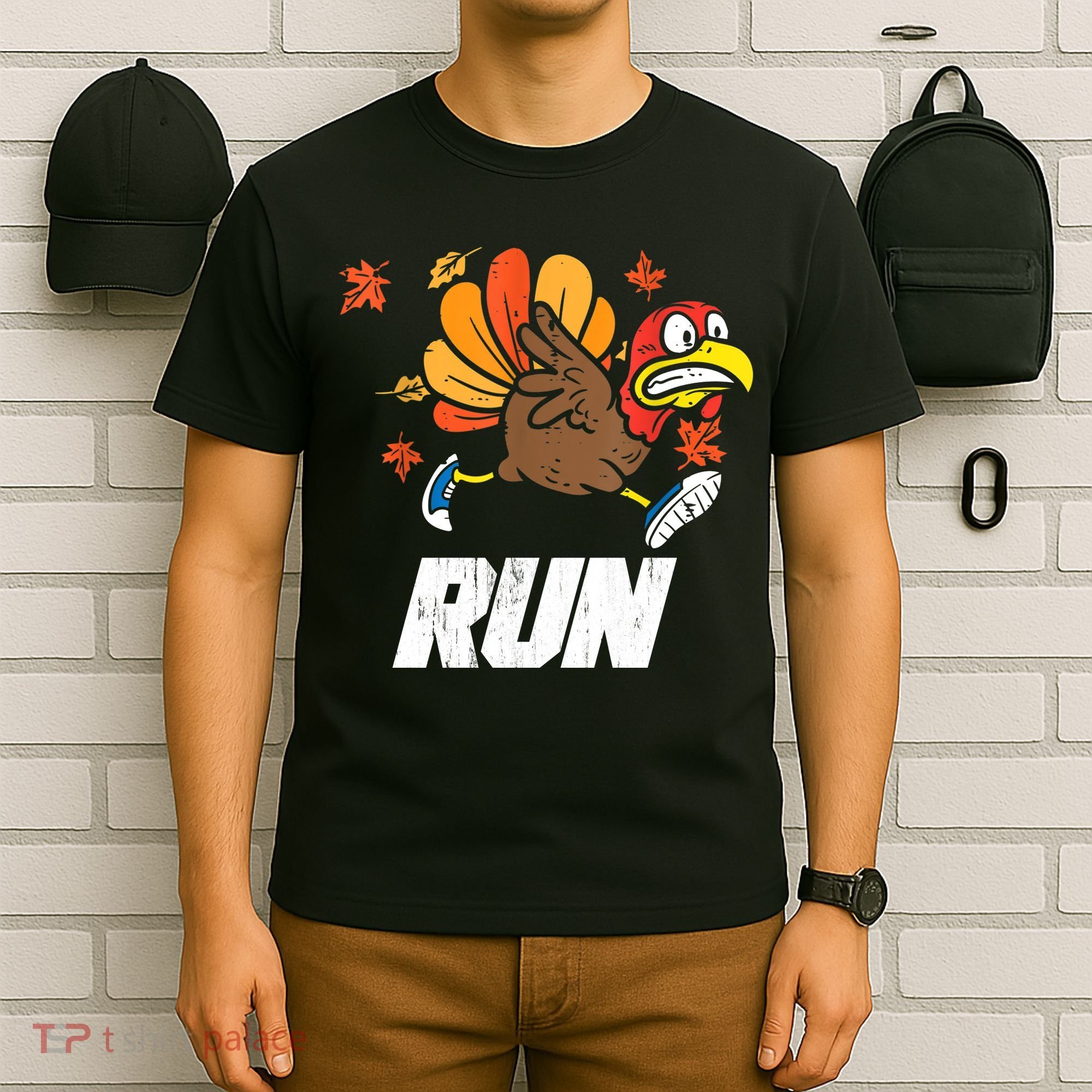 Turkey Run Costume Thanksgiving Running Turkey Trot T-Shirt