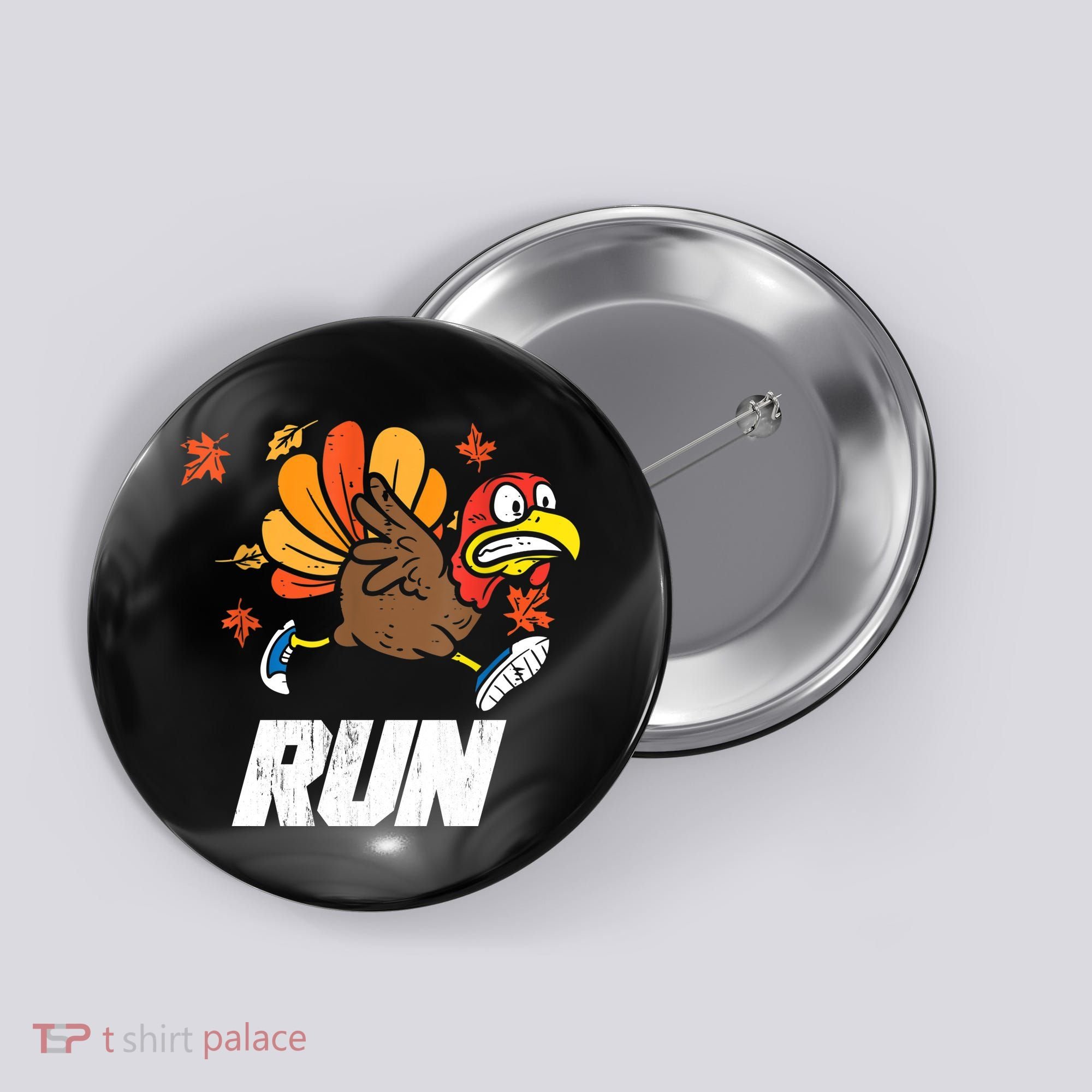 Turkey Run Costume Thanksgiving Running Turkey Trot Button