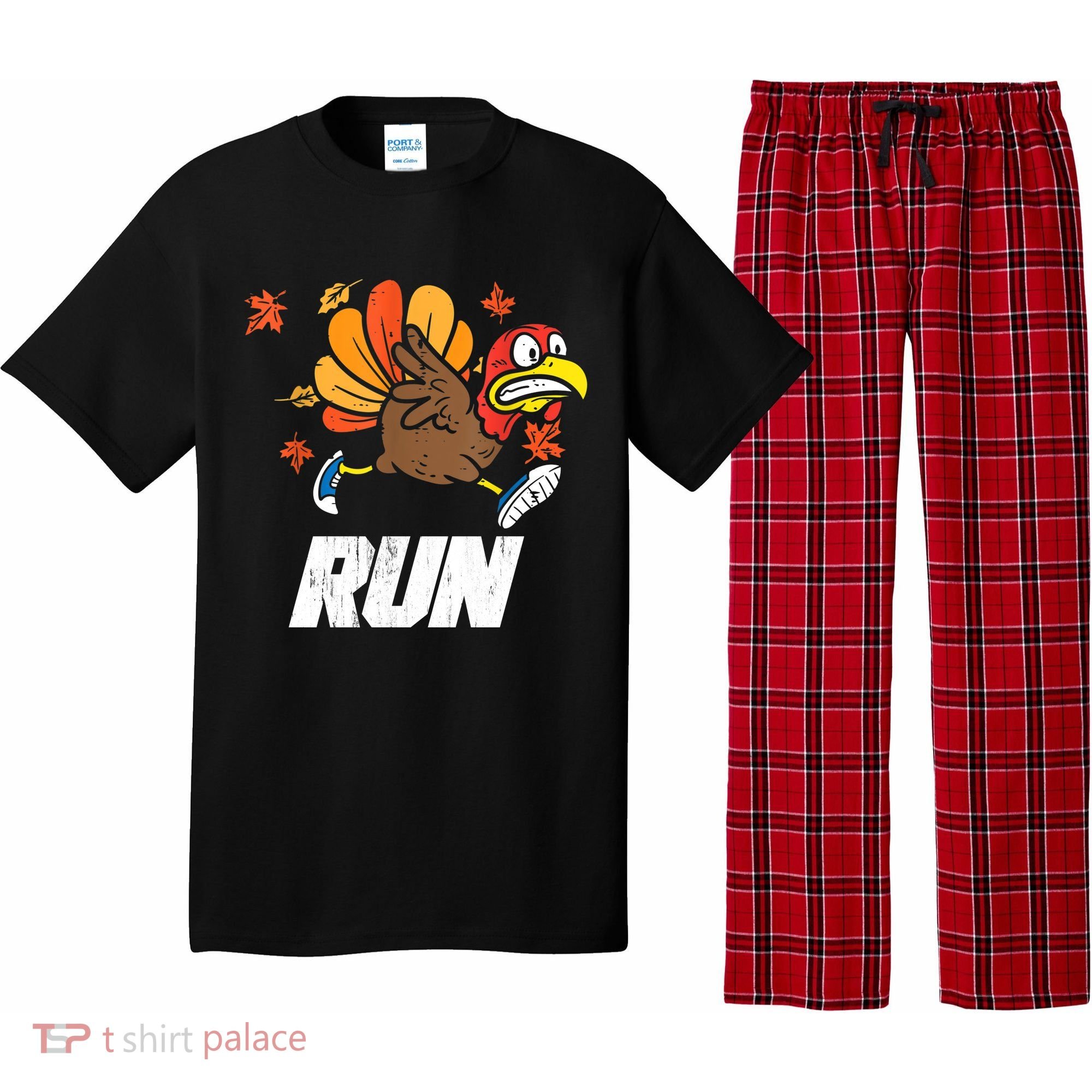 Turkey Run Costume Thanksgiving Running Turkey Trot Pajama Set