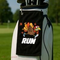 Turkey Run Costume Thanksgiving Running Turkey Trot Golf Towel thumb 2