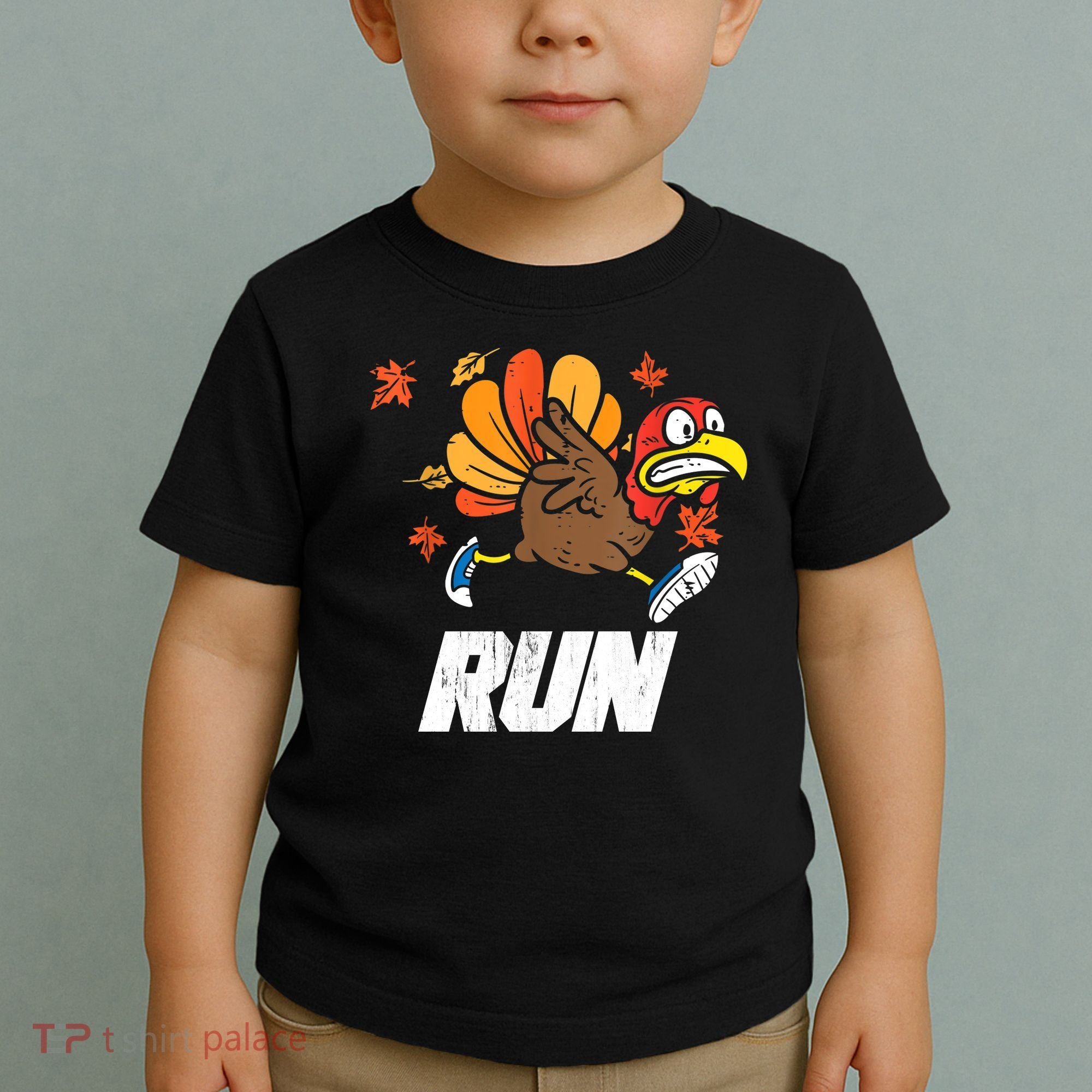 Turkey Run Costume Thanksgiving Running Turkey Trot Toddler T-Shirt