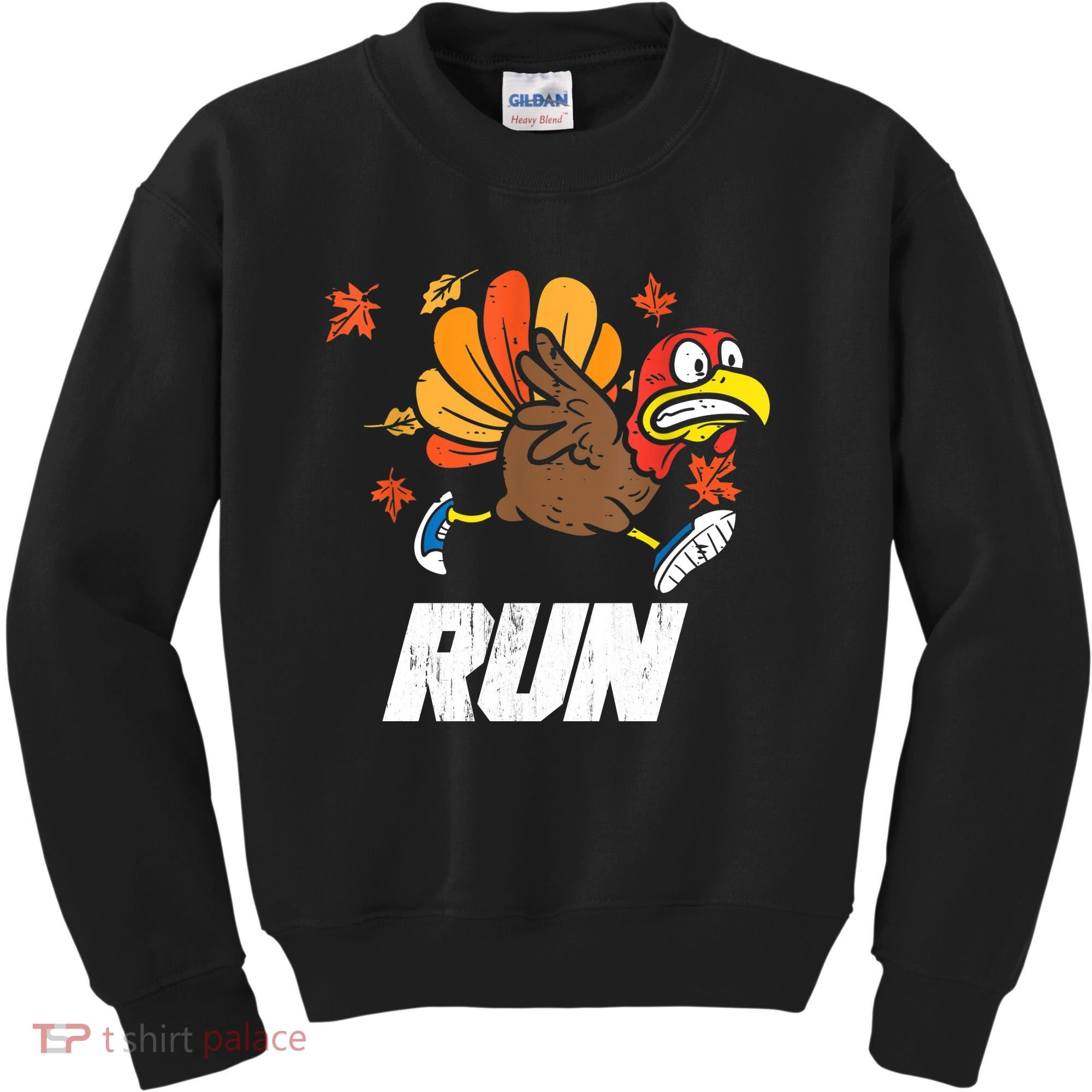 Turkey Run Costume Thanksgiving Running Turkey Trot Kids Sweatshirt