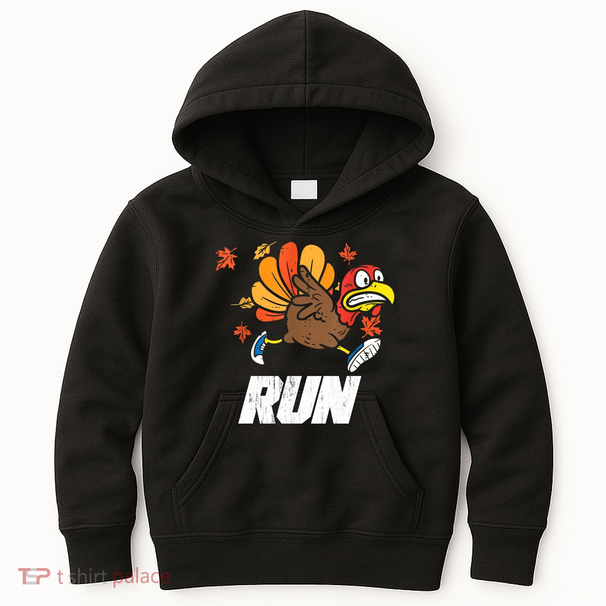 Turkey Run Costume Thanksgiving Running Turkey Trot Kids Hoodie