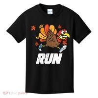 Turkey Run Costume Thanksgiving Running Turkey Trot Kids T-Shirt thumb 0