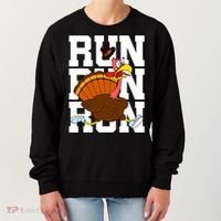 Turkey Run Costume Thanksgiving Running Turkey Trot Women's Sweatshirt thumb 0