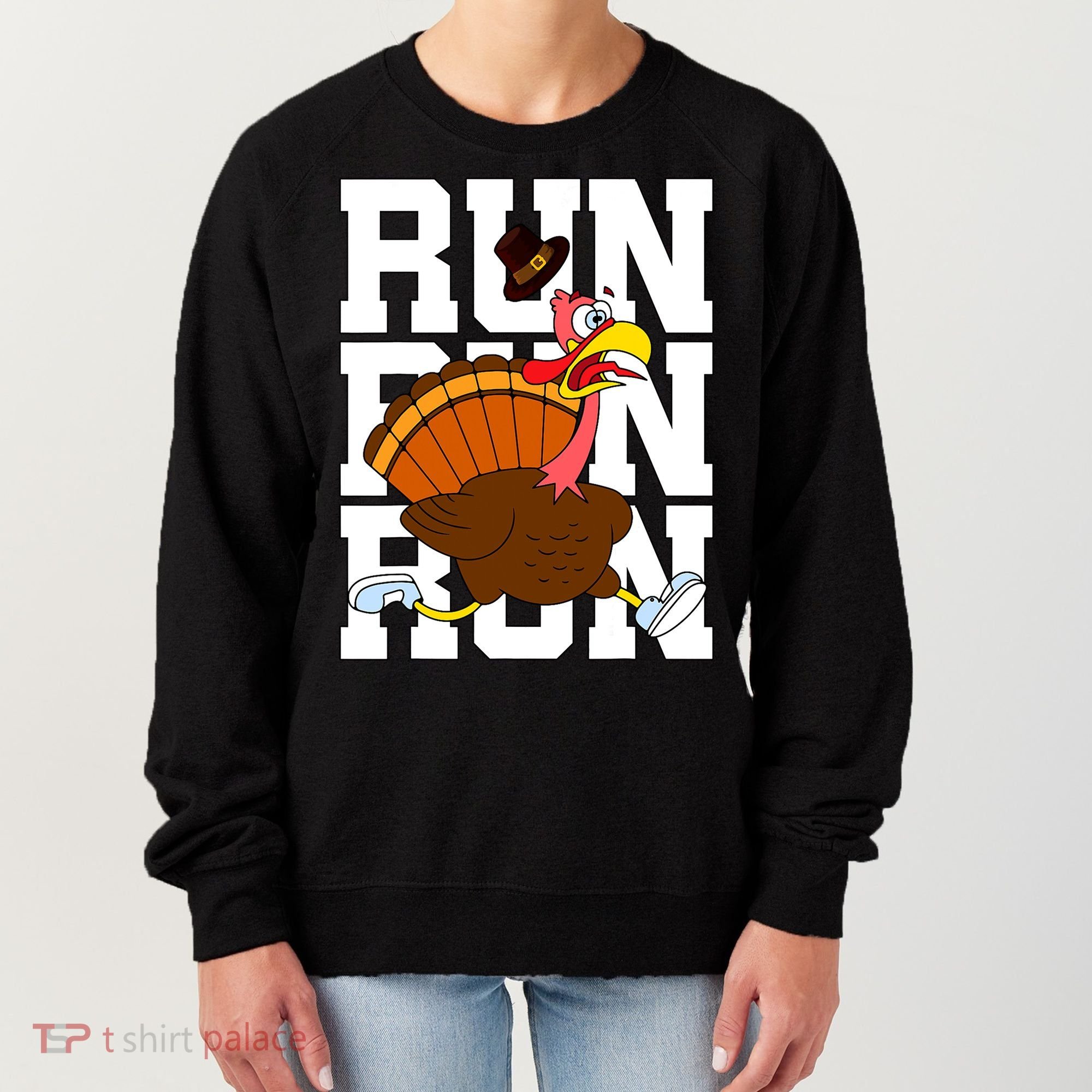 Turkey Run Costume Thanksgiving Running Turkey Trot Women's Sweatshirt