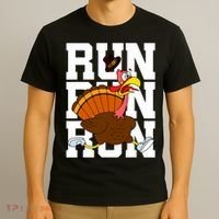 Turkey Run Costume Thanksgiving Running Turkey Trot T-Shirt thumb 3