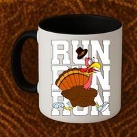 Turkey Run Costume Thanksgiving Running Turkey Trot Coffee Mug thumb 2