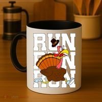 Turkey Run Costume Thanksgiving Running Turkey Trot Coffee Mug thumb 4