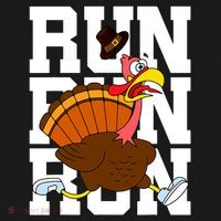 Turkey Run Costume Thanksgiving Running Turkey Trot Women's Hoodie thumb 2